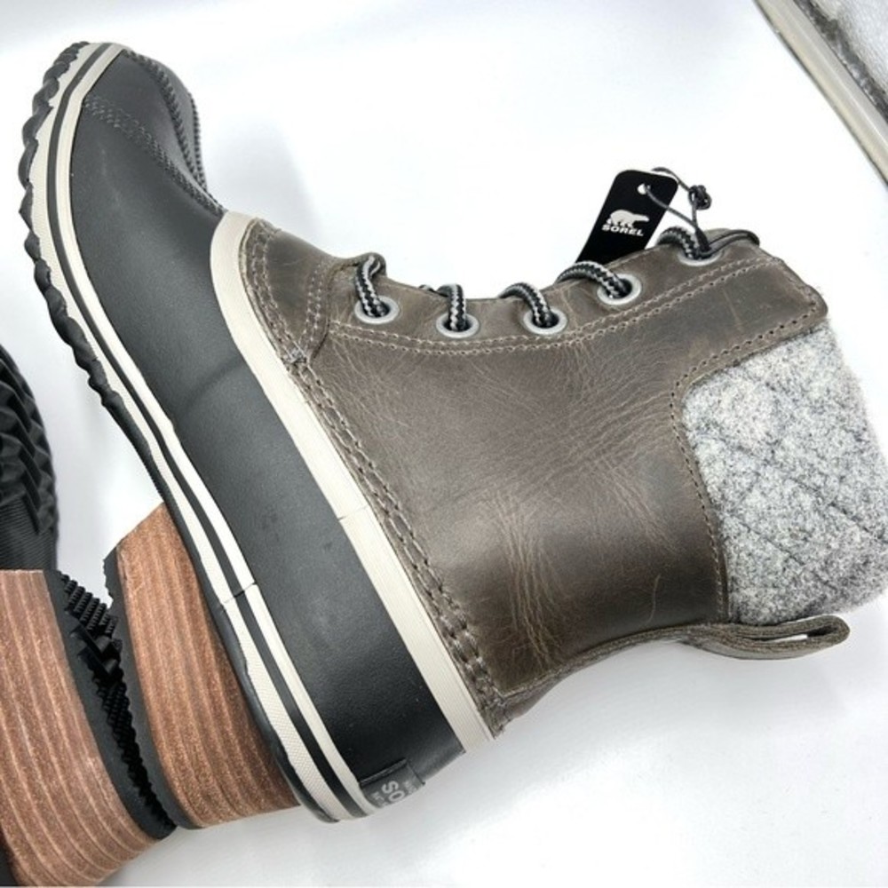Sorel Women's Slimpack Lace II Winter Snow Rain Duck Boots Quarry Black Size 7 - Picture 11 of 13